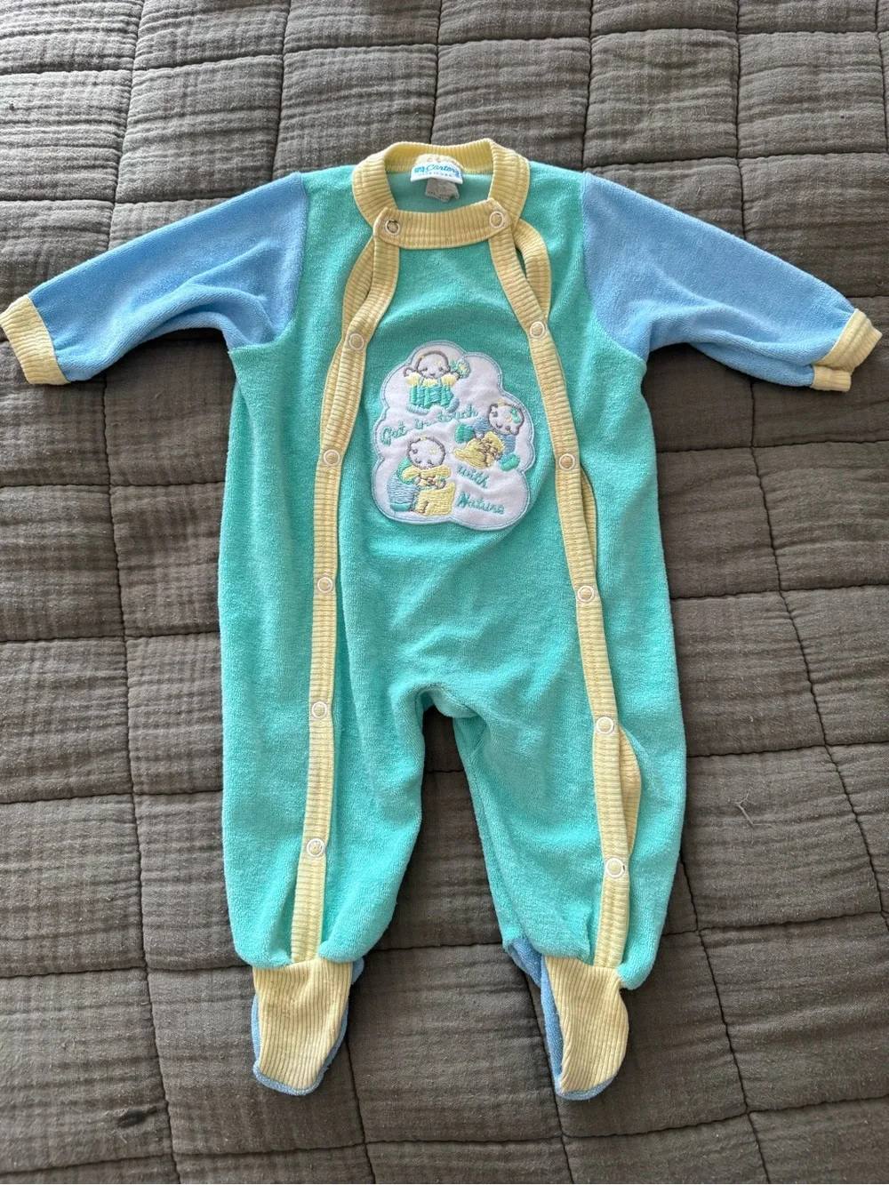 LOT of Vintage Baby Clothes Sleepers Footed Pajamas Small Medium 0-3 Months
